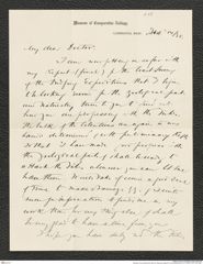 Nachlass Franz Steindachner, Brief von Alexander Agassiz an Franz Steindachner (14.12.1880), Inv.Nr. 2.05, Seite 1
